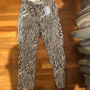NWT FRAME DENIM Size 25 Zebra Pant